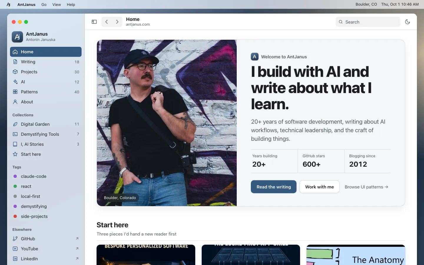 The Native App Feel (macOS) page design