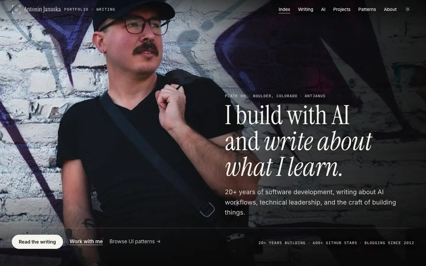 The Photographer Portfolio page design