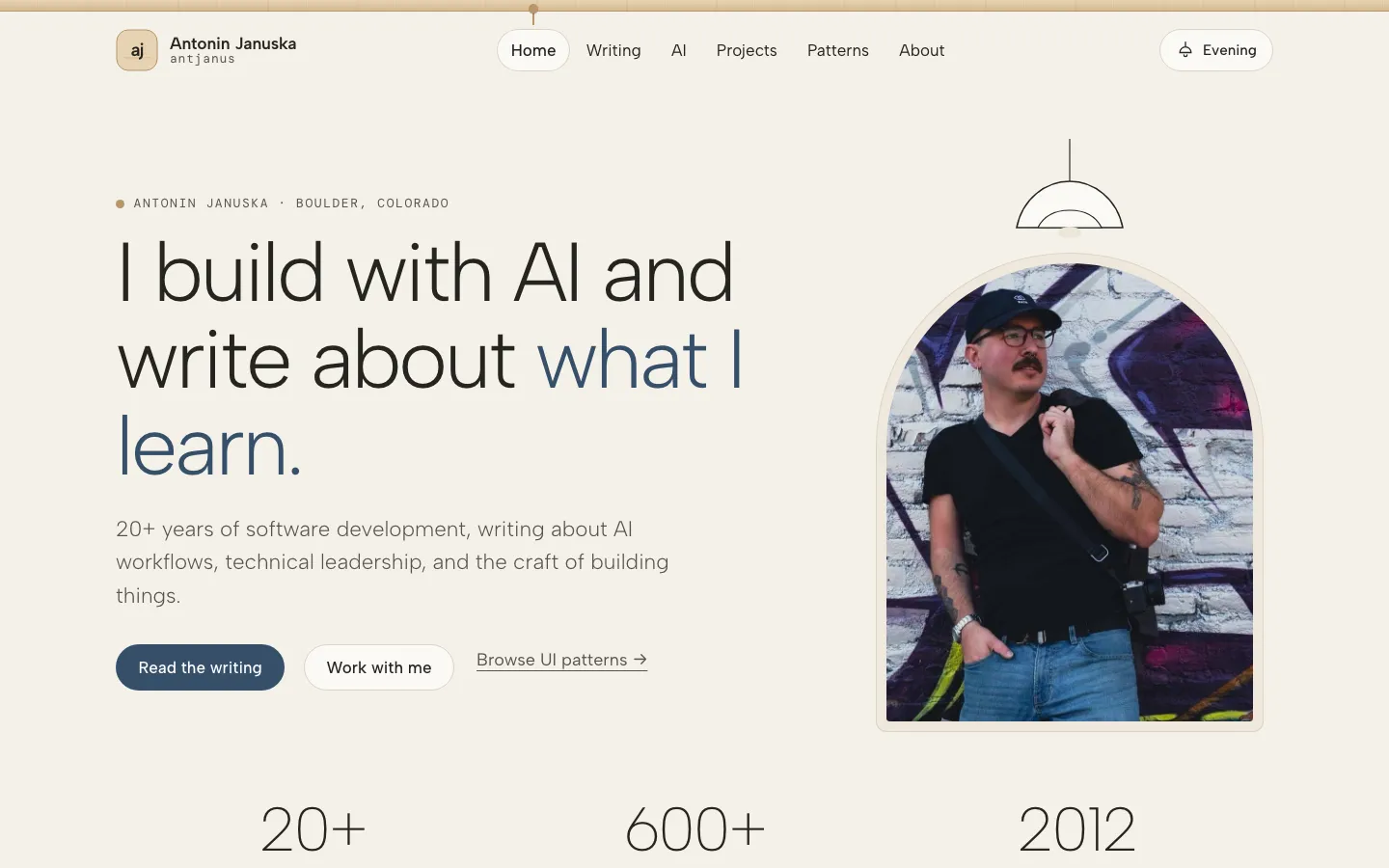 The Scandinavian Minimal page design