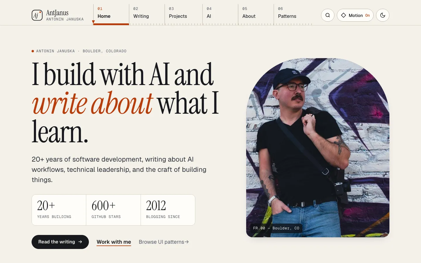 The View Transitions API page design
