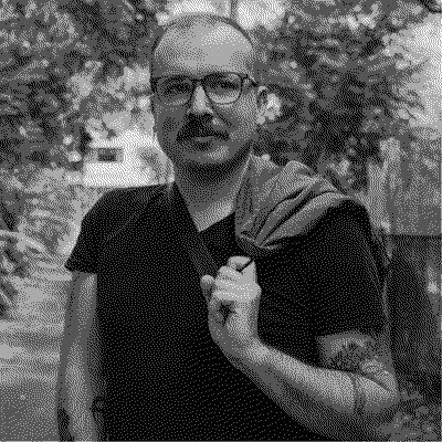 Portrait of Antonin against greenery