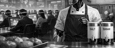 Artwork for Unknowing Crowds: an automated bakery