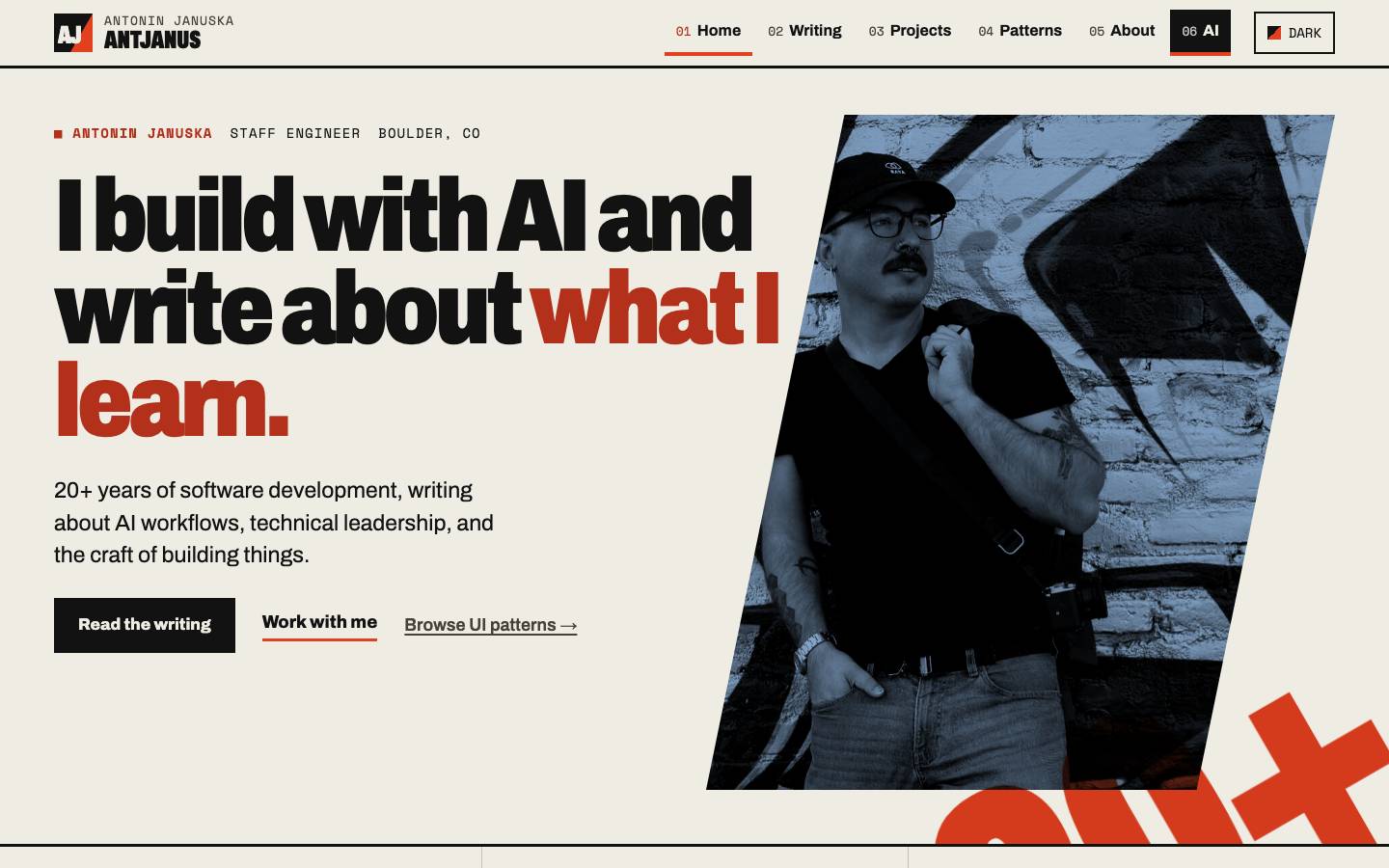 Home page of the Swiss Poster redesign