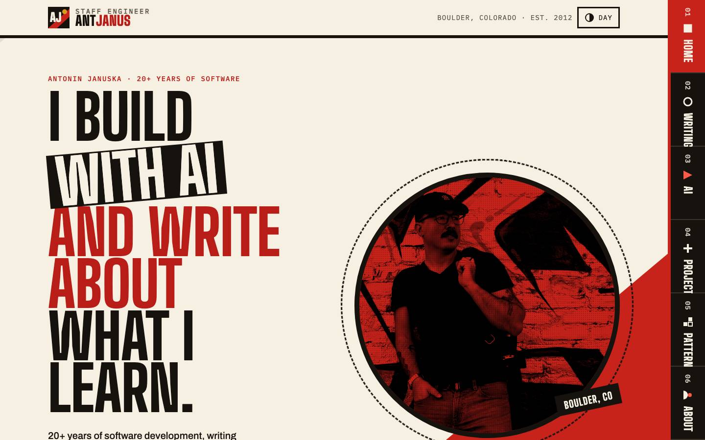 Home page of the Russian Constructivism redesign