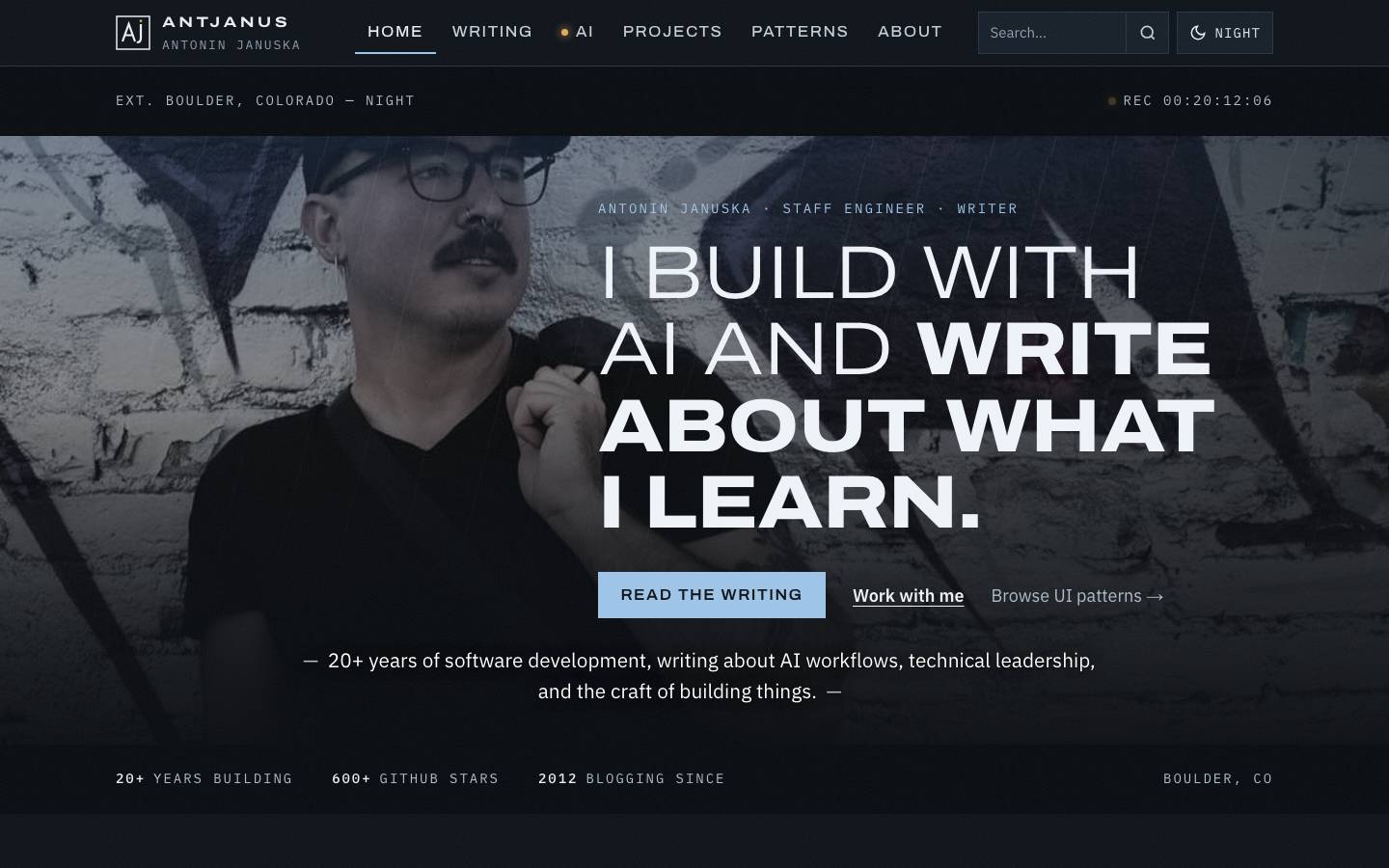 Home page of the Nordic Noir redesign